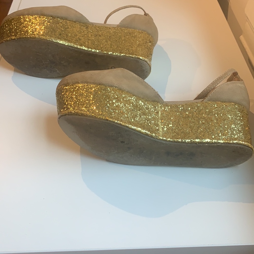Jeffery Campbell Like Vintage Sparkly Platform Disco Go Jane Shoes - Picture 3 of 3